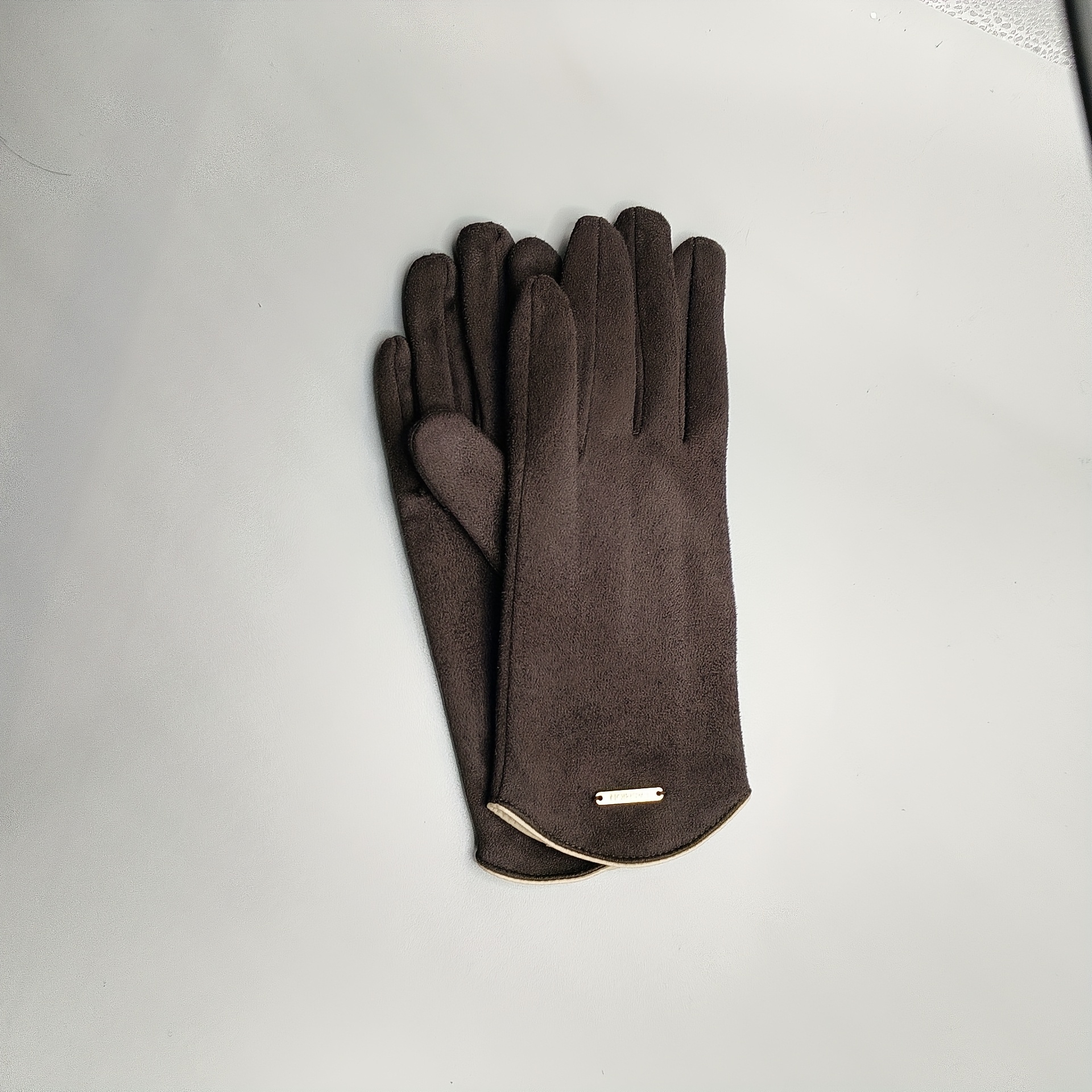TEMU 1 Par de Guantes de Invierno para Mujer - Guantes Suaves y Cálidos con Pantalla Táctil, Elásticas, 6 Colores (Azul /Beige//Negro//) para
