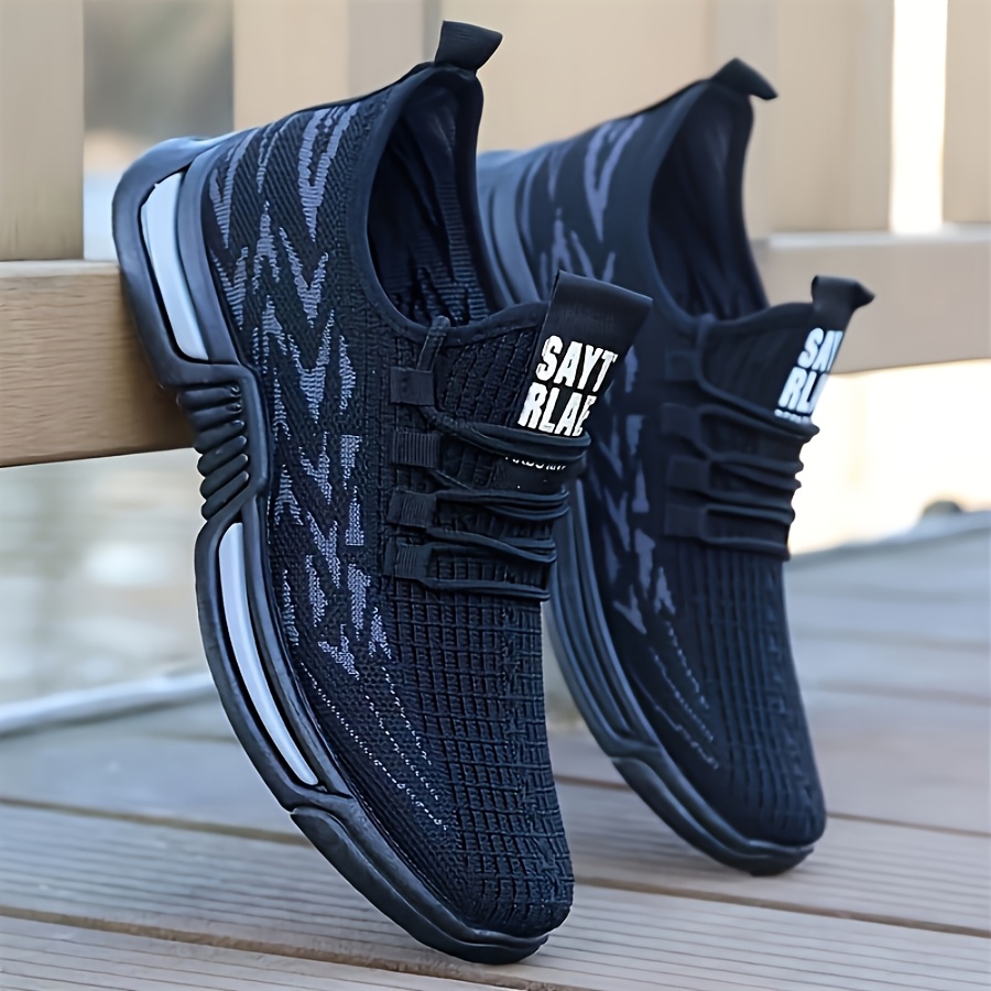 TEMU Men's Breathable Lace-up Sports Shoes, Versatile Outdoor Hiking Footwear, Suitable For Daily Commuting In