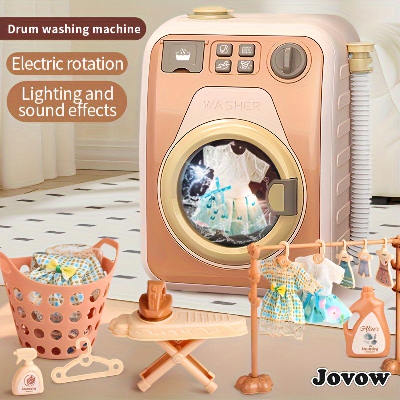 Shipenophy Jouet de machine à laver électrique Mini Machine à laver électrique jouet enfant