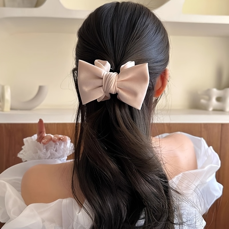 1 Women'S Fashion Elegant Bow Hairpin Grab Clip
