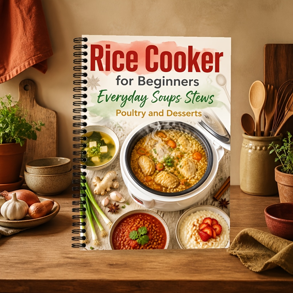 TEMU Rice Cooker Cookbook For Beginners: Everyday Soups And Hearty Stews, Tender Poultry Dishes, Sweet Desserts For Home Cooks