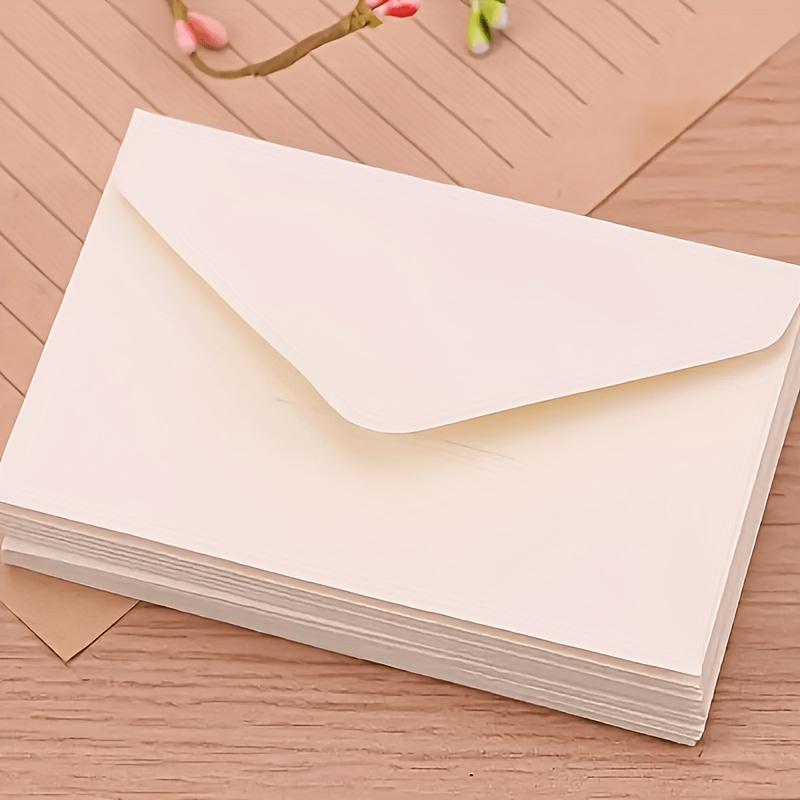TEMU 40pcs Black And Mini Paper Window Envelopes / Blank Wedding Invitation Gift Card Envelope Inserts / White And Black Paper Mini Card Envelope Set