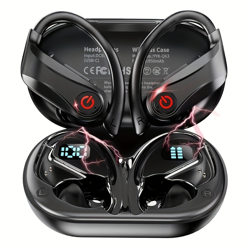 TEMU Headphones Wireless Wireless, Earphones Wireless Wireless, Wireless Headset For Cell Phones, Mosyxe Wireless Sports In Ear Headphones, Wireless