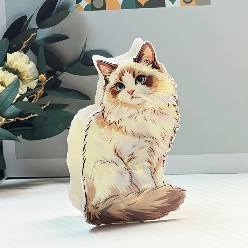 TEMU Morbidissimo fermaglio per capelli a forma , clip a forma di squalo in acrilico con gatto dei animati, accessorio per capelli da donna i