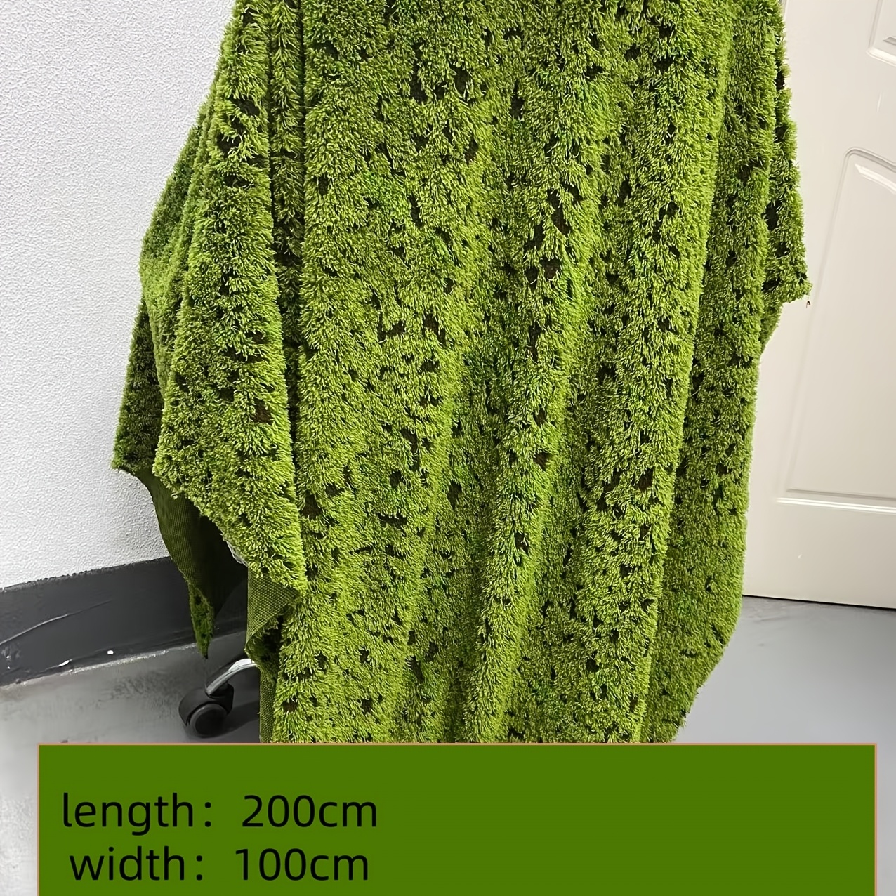 1pc Simulation Coffee Moss Grass Turf, Soft And Cuttable, For Event Wedding Party Tablecloth Table Runner, Artificial Moss Grass, Indoor Outdoor, Home Decor, Landscape Arrangement, Craft Fabric
