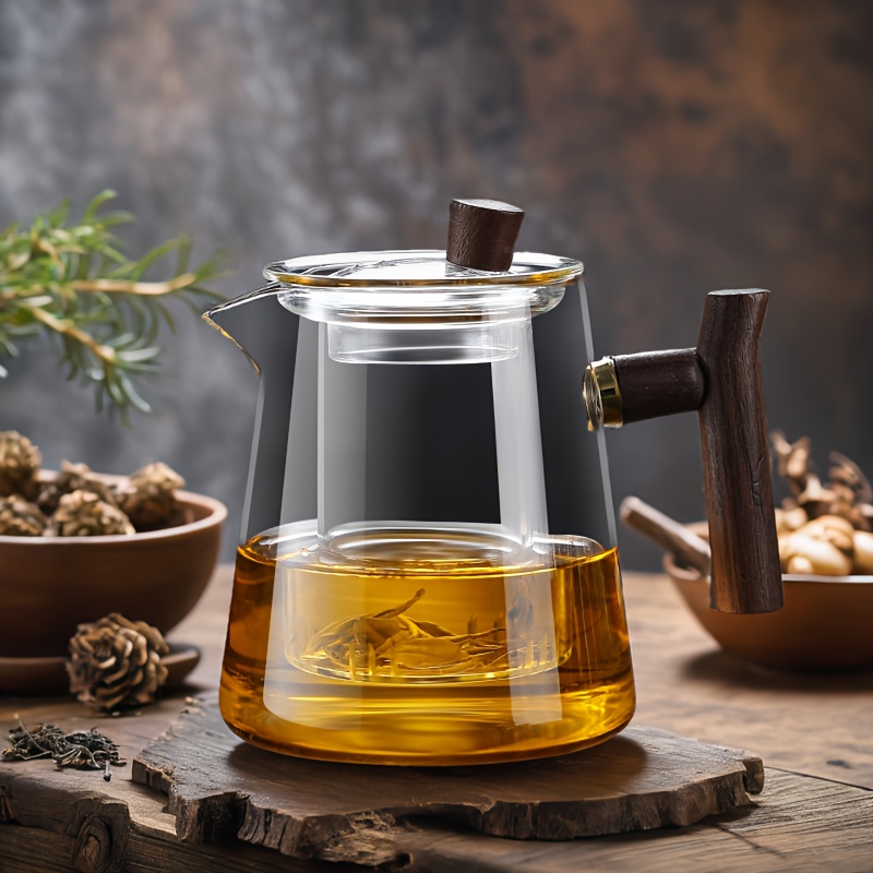 Glass Teapot Tea Maker with Elegant Cup, High-End Tea Set