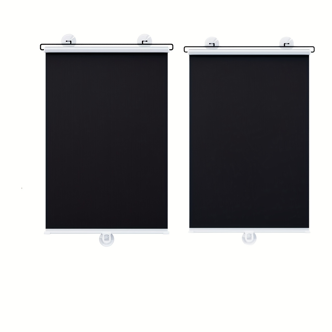 2pcs No-drill Blackout Curtains, & Thermal Insulation Window Sheers For Office, Balcony, Kitchen – Privacy And Cooling Decorative Home Accessories