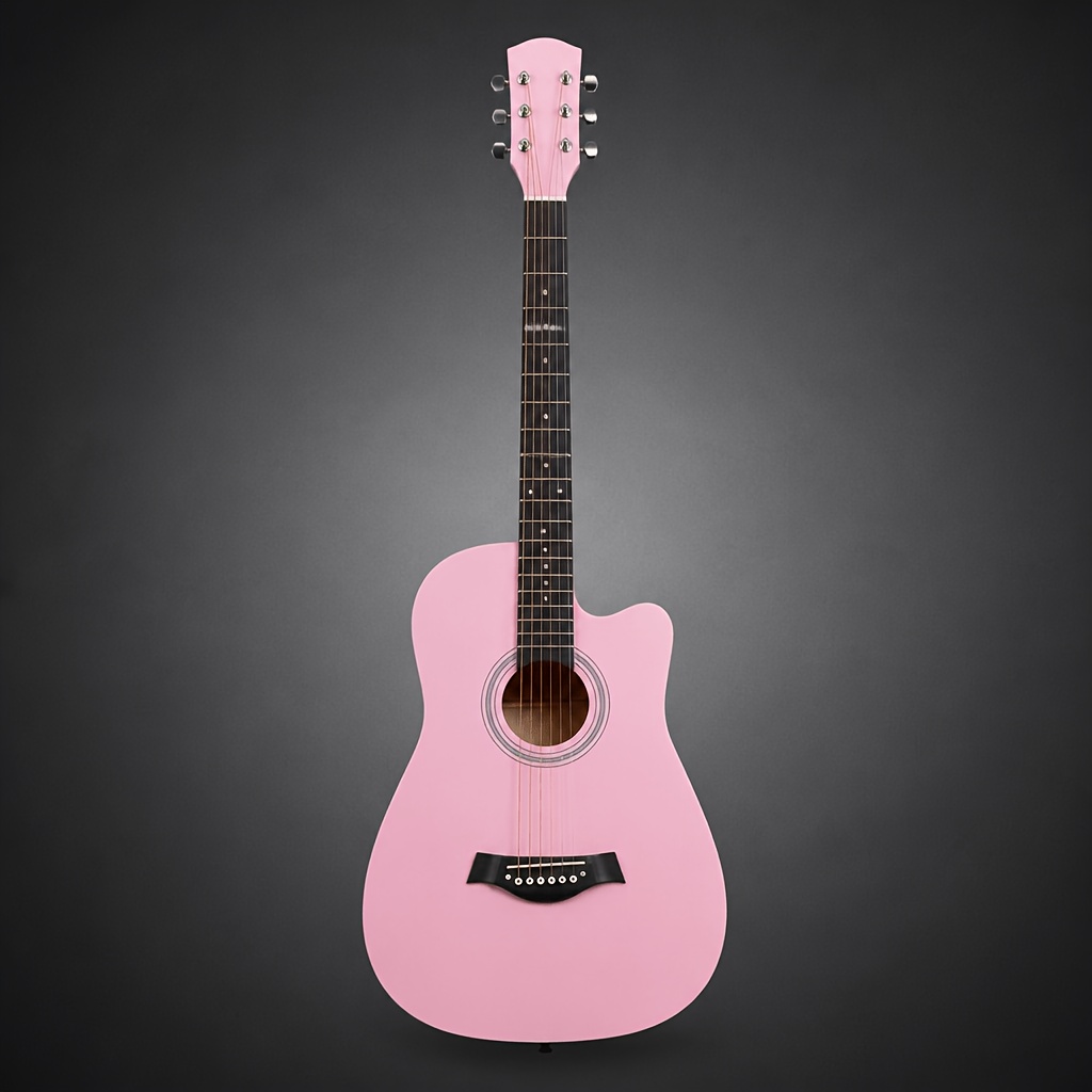 38 Inch Cutaway Basswood Acoustic Guitar, Easy Press Fretboard for... product image 9