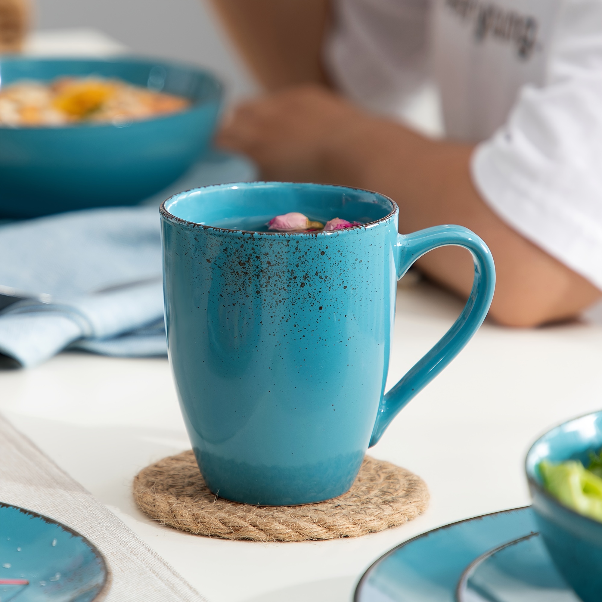 Service De Table En Grès Navaris 16 Pièces - Pour 4 Personnes, Neuf Dans Sa Boîte