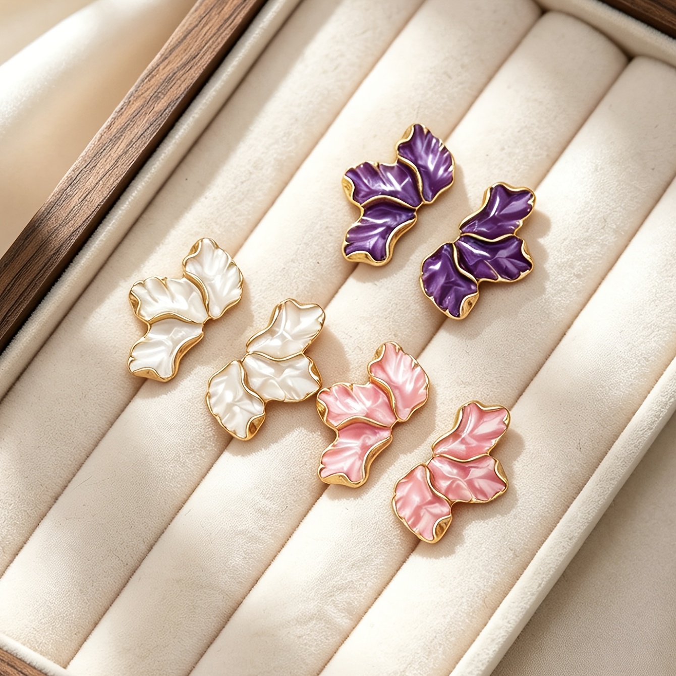 TEMU 6 piezas (¡6 piezas!) Pendientes de taracón de hoja de para mujer - bohemia multicolor adecuada para uso diario, fiestas, banquetes, regalo,
