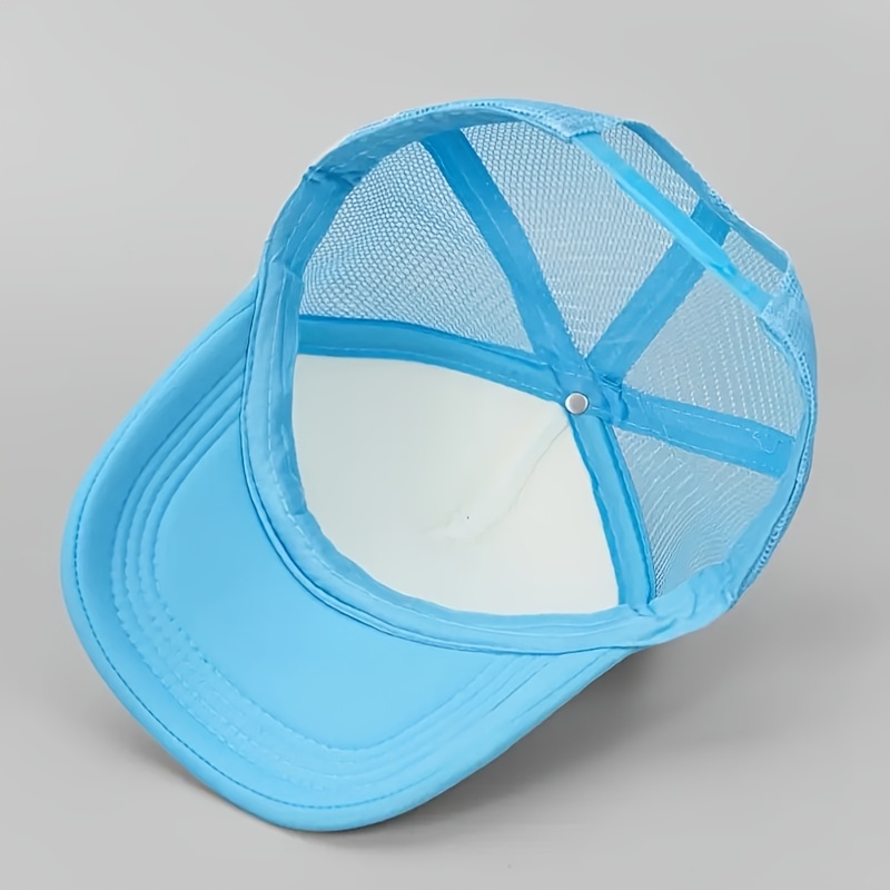 9 Customizable Unisex Breathable Mesh Baseball Caps, Adjustable