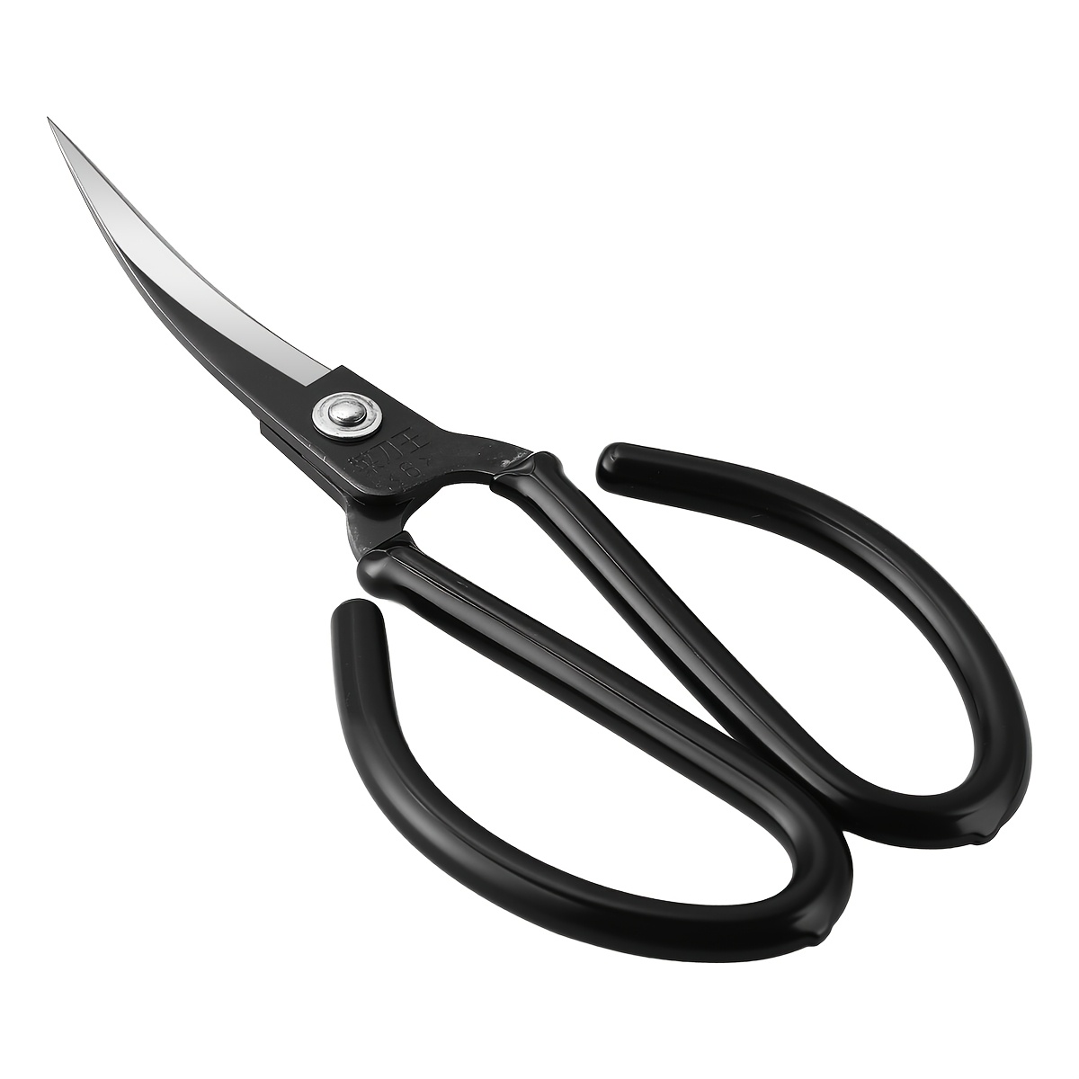 TEMU Hobbyworker Leather Scissors, Bent Head Carbon Steel Scissors, Blade Smooth Trimming Bent Head Scissors Curved Scissors For Leather Craft Making