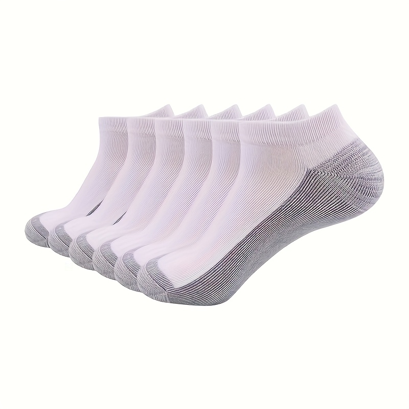 E-shop 8 Paar Damen Socken in Farbblock-Optik, Niedrige Knöchelsocken für Frühling Herbst, Vielseitige Klassische Freizeitsocken in Grau mit