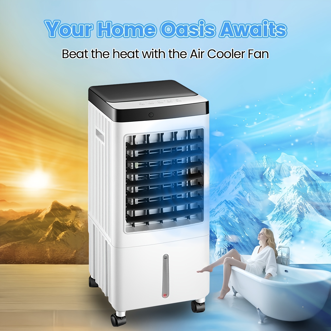 Portable Cooling Fan, 1800 CFM Evaporative Air Conditioner, 3-In-1... product image 5