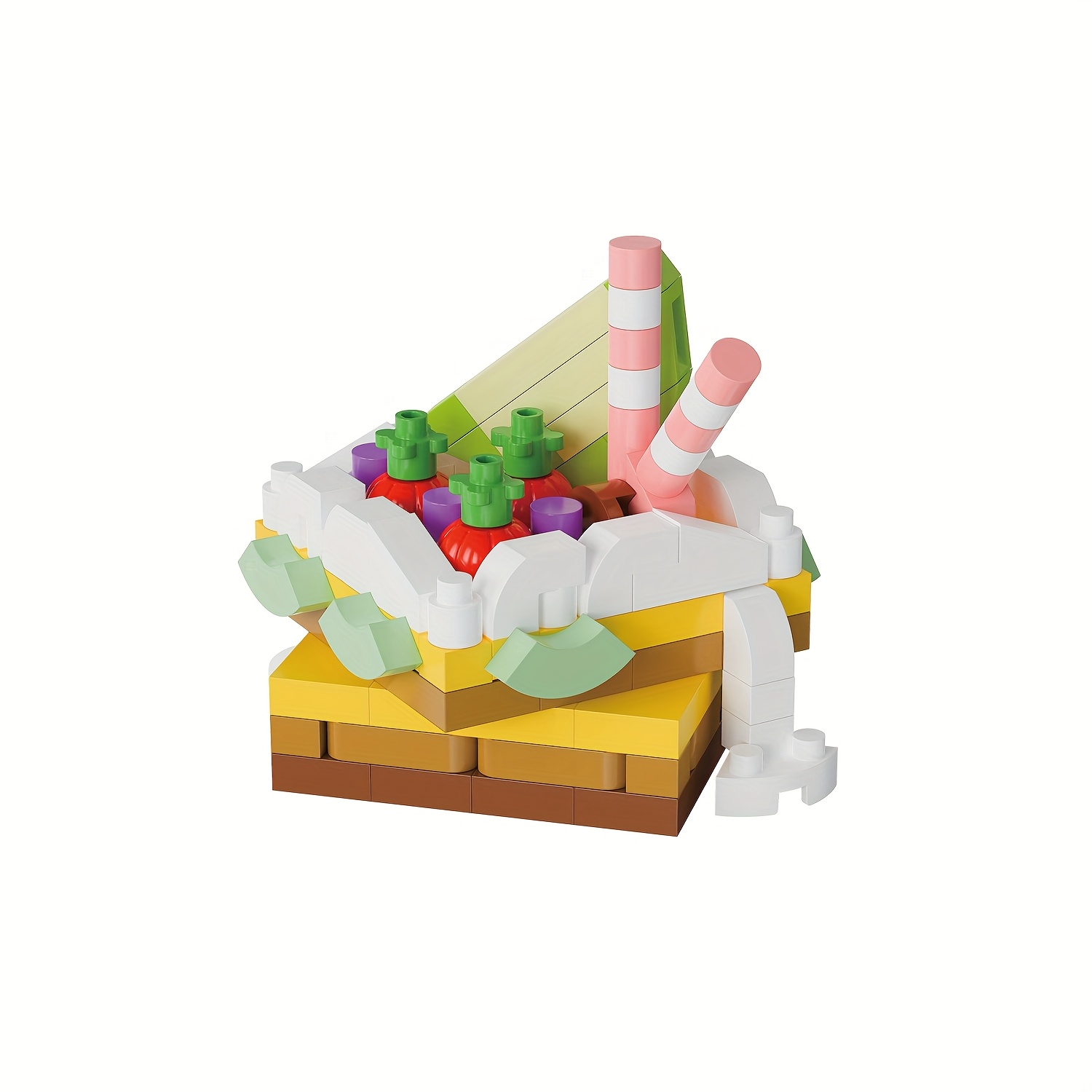 Mini Cake Building Blocks Toy DIY Dessert Food Series