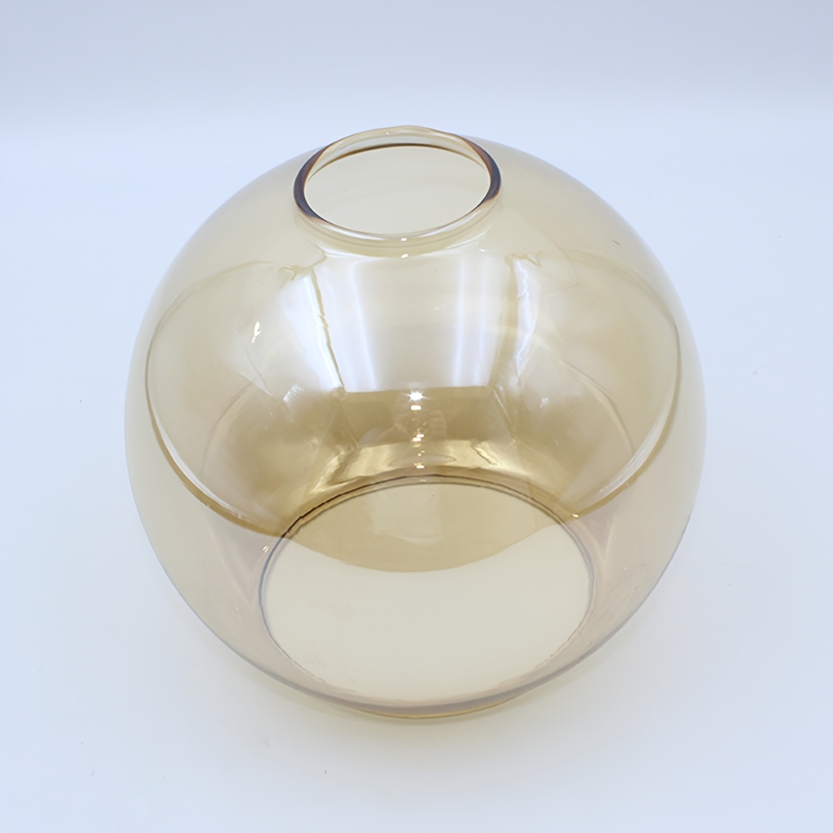 E-shop 5,9-Zoll Kugellampenschirm, minimalistischer moderner Stil, erhältlich in Rauchgrau, Bernstein, Klar Weiß, handgeblasenes Glas, Ersatzschirm für