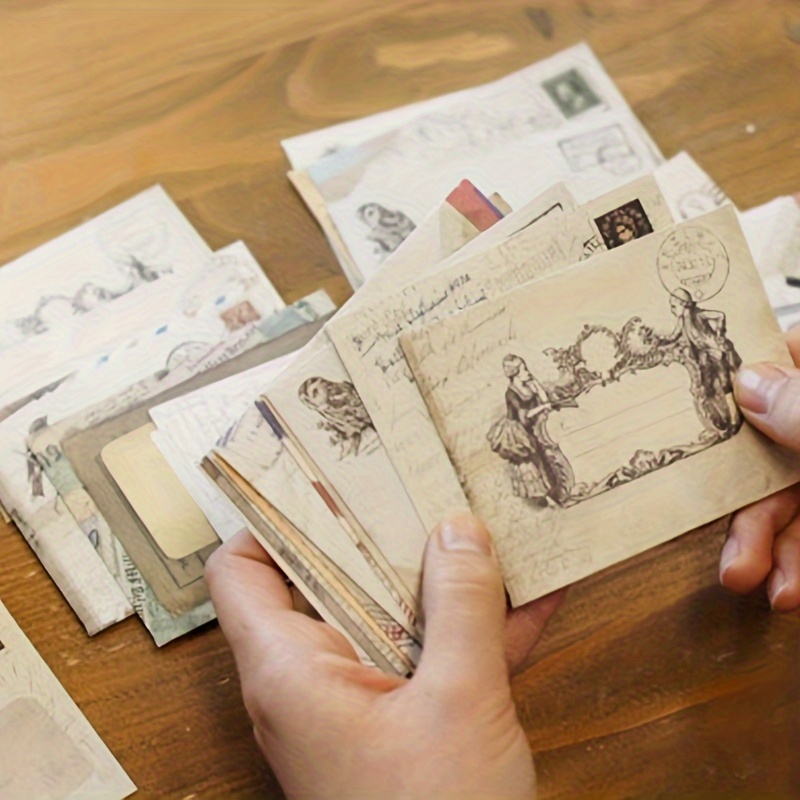 

24pcs Of Creative Vintage Country-style Small Envelopes, Retro-colored Mini Envelopes For Diy Projects, Thank-you Notes, And Packaging, Including 12 Designs With 2 Sheets .