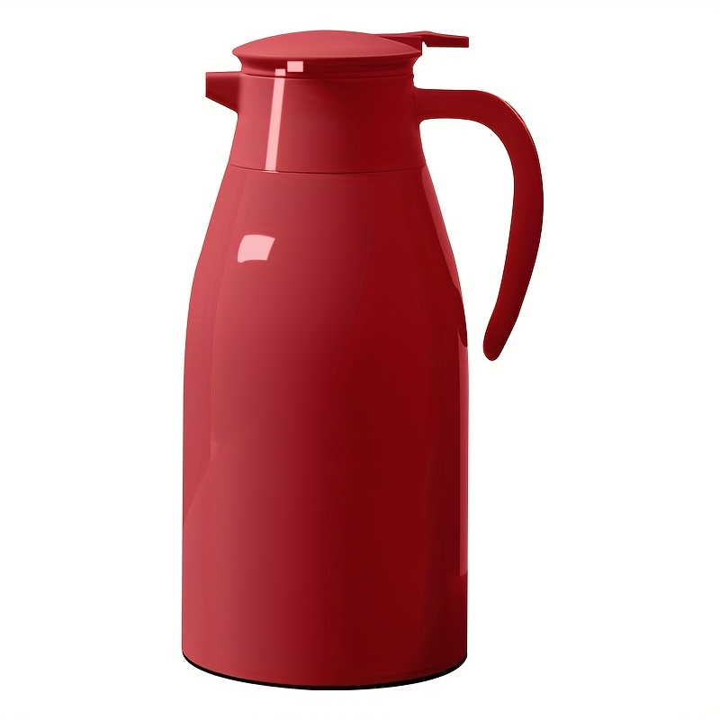 

1pc 2000ml Insulated Vacuum With Glass Liner Water Bottle Double Wall Coffee Home Office Kettle