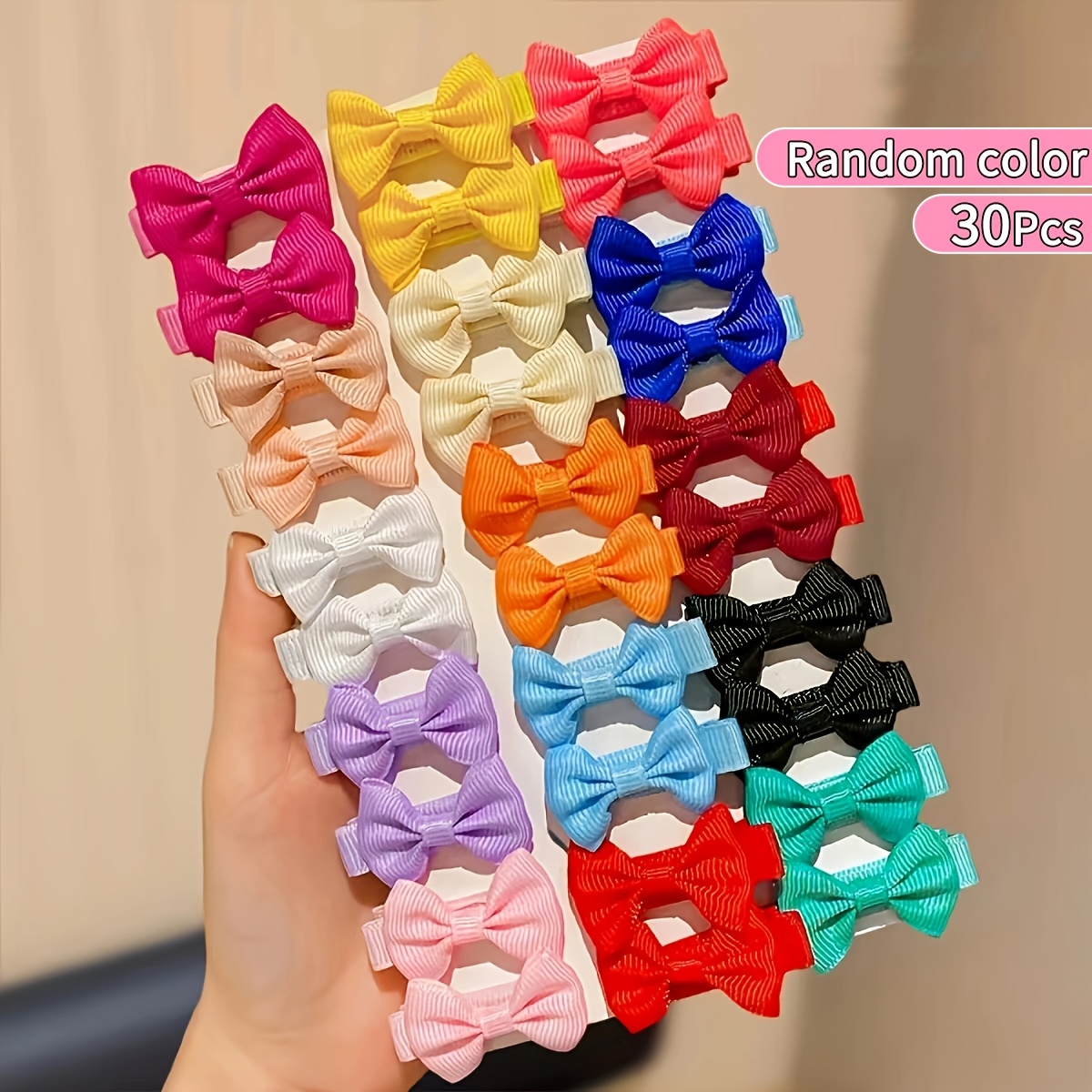 TEMU 30 piezas de pinzas para el pelo con de moda Y2K aleatorios, para regalos, accesorios para el pelo, regalos para mujer, casual para exteriores,