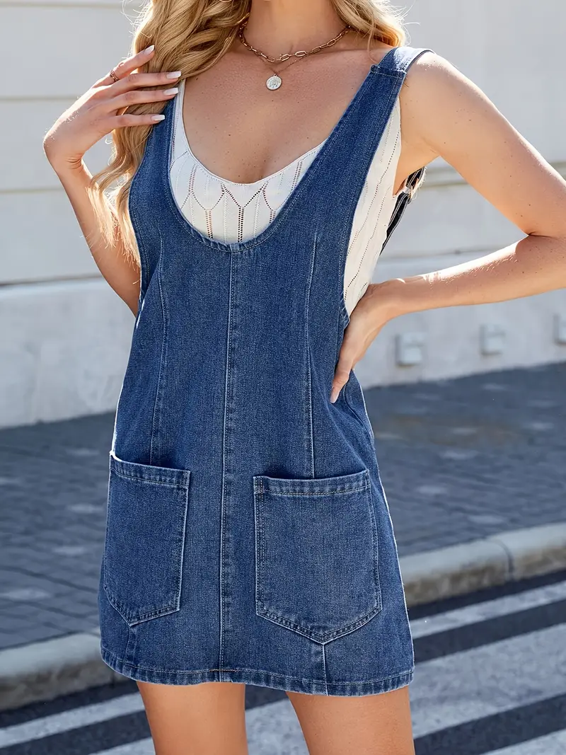 back slit distressed denim overalls dress Amazon.com: chouyatou Women's Adjustable Strap Distressed Denim Overall Dress A-Line Back Split Pinafore Bib Jean Dress (X-Small, Blue) : Clothing, Shoes & Jewelry