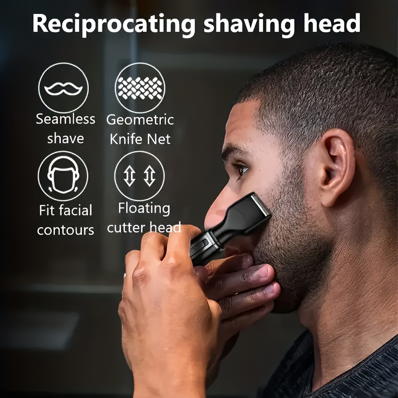 4 in 1 rechargeable mens electric nose beard eyebrow trimmer   womens trimming side burn eyebrow beard barber   holiday gift fathers day gift Product details 5