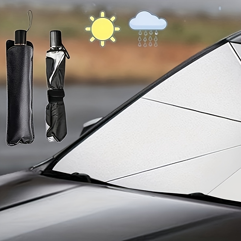 Parasole Auto Per Parabrezza 150x70 Cm - Pieghevole, Riflettente UV Per Interni Auto