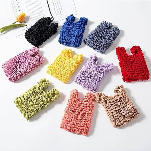 stretch bag bag wrinkle bag shopping bag bubble bag pineapple bag elastic handbag