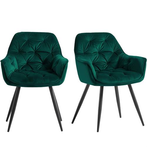 dining chairs with velvet thick padded upholstered kitchen tub chair armchair with backrest metal legs living room reception leisure chairs for bedroom lounge office