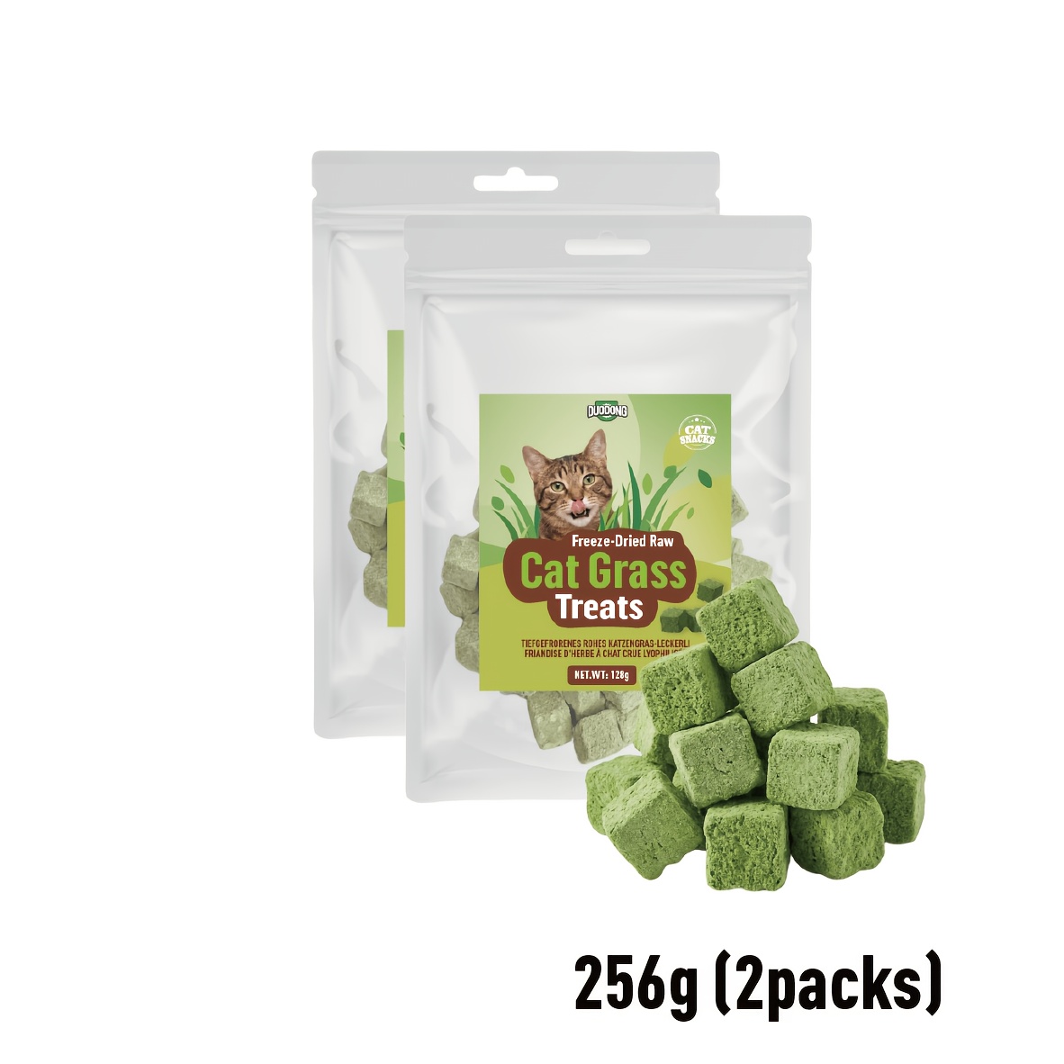 Freeze-dried Cat Grass Treats For Cats, Cat Grass Teething Stick Snacks For Cats, Hairball And
