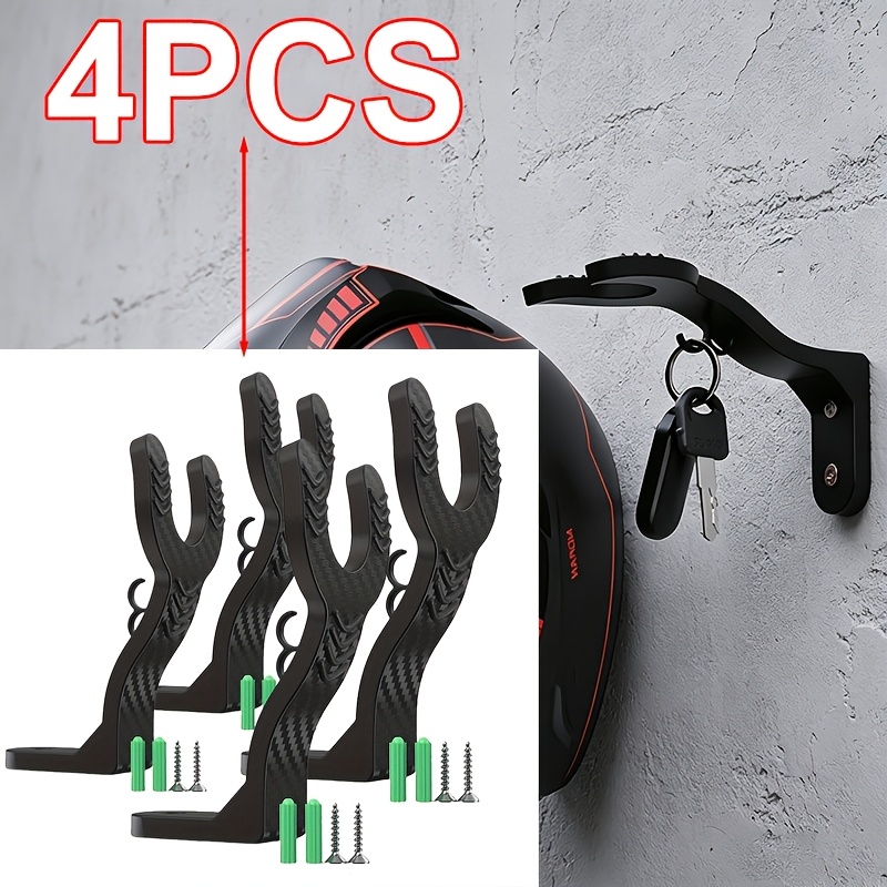 TEMU 4/6 pz, Gancio Portachiavi a Muro Durevole per , Gancio in Plastica Durevole, Gancio Espositore per da Moto, , Facile da Installare, Uso