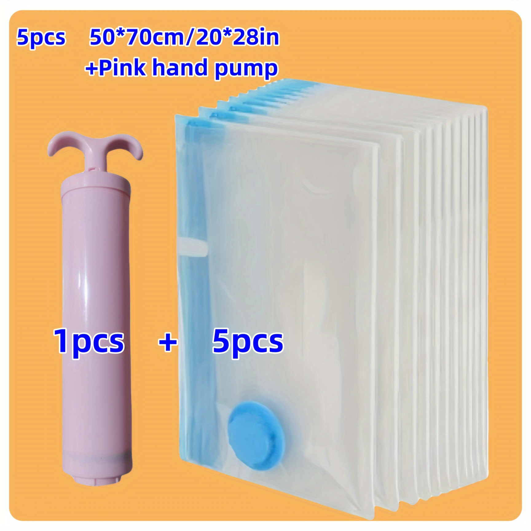 

de 5 de stockage à compression par pompe à , en plastique rectangulaire, -, économiseur d', imperméable à l'humidité et aux insectes, fermeture à glissière, besoin d' - les et le