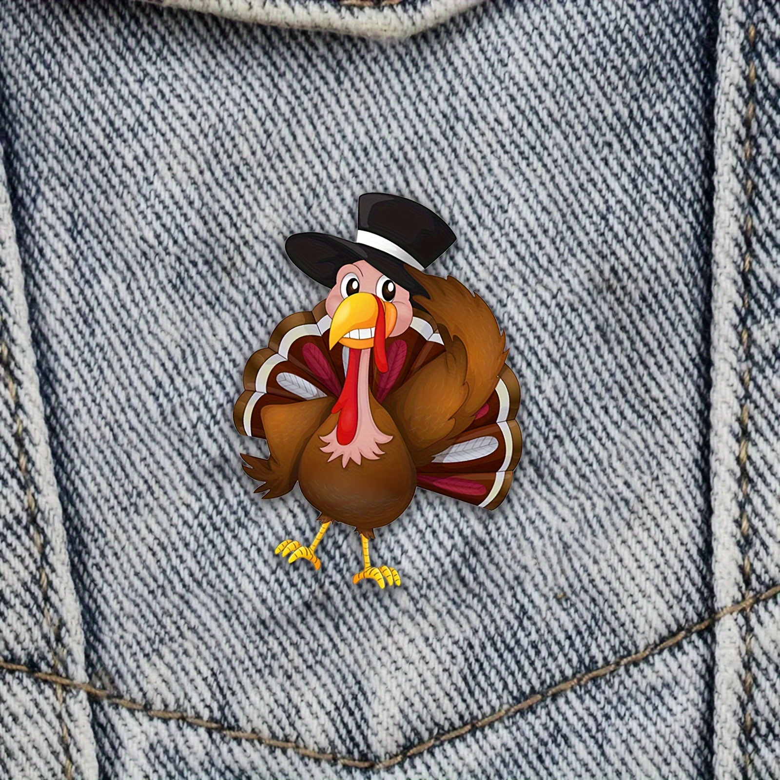 

Thanksgiving Turkey Acrylic Pin – 1 Piece Glamorous Style Brooch For Turkey Lovers, Perfect For Birthday & Thanksgiving Gifts