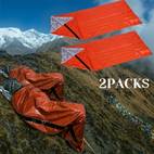 2 unidades bolsas de dormir de emergencia impermeables y aisladas - chaleco portátil de rápida para camping y senderismo, , accesorios de camping, bolsa de dormir de emergencia | manta de emergencia portátil | equipo de salvavidas, equipo de camping | bolsa de dormir portátil | bolsa de dormir