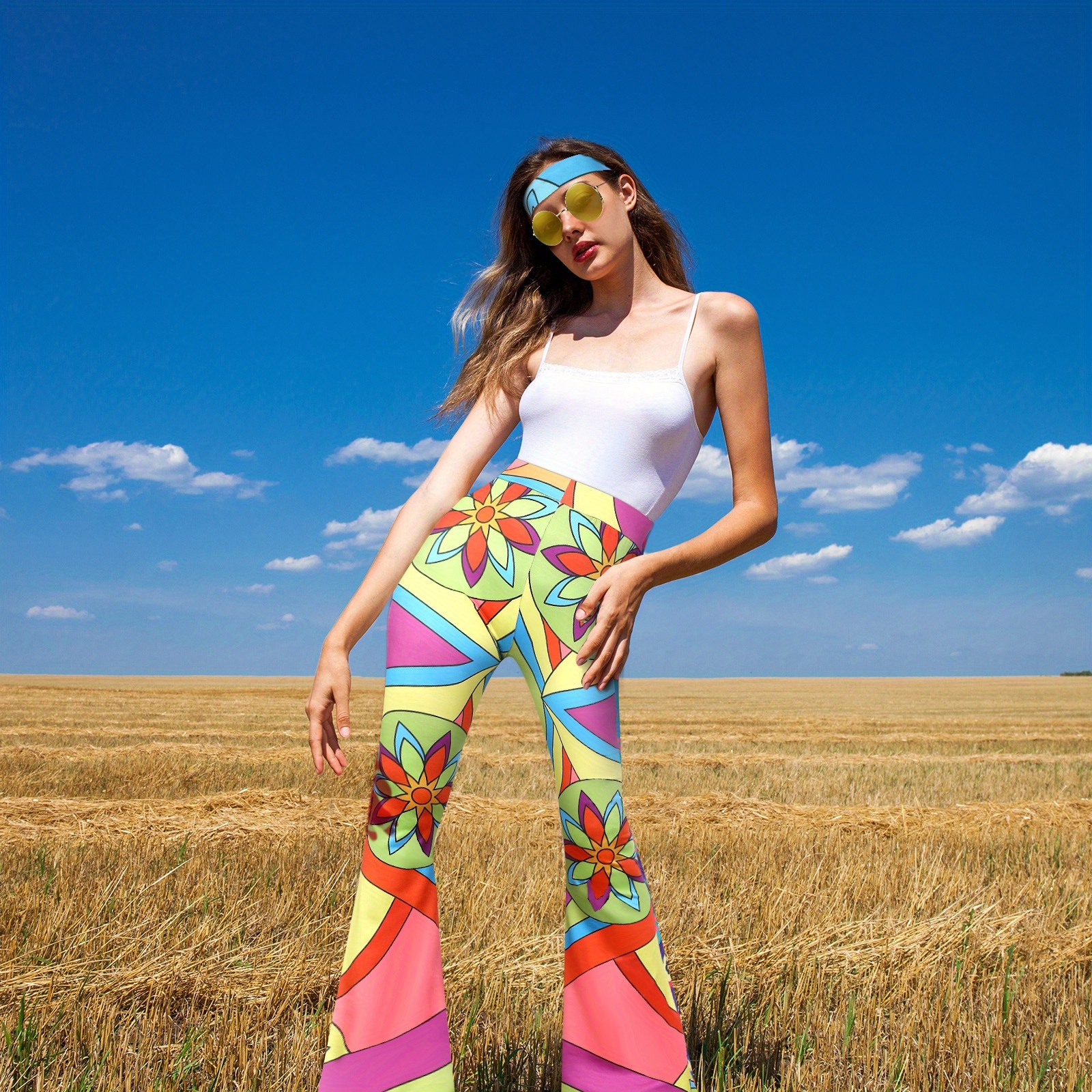 strapless open back dress Hippie Adult Costume