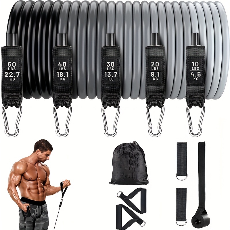 Workout Bands with Handles for Fitness Training at Home