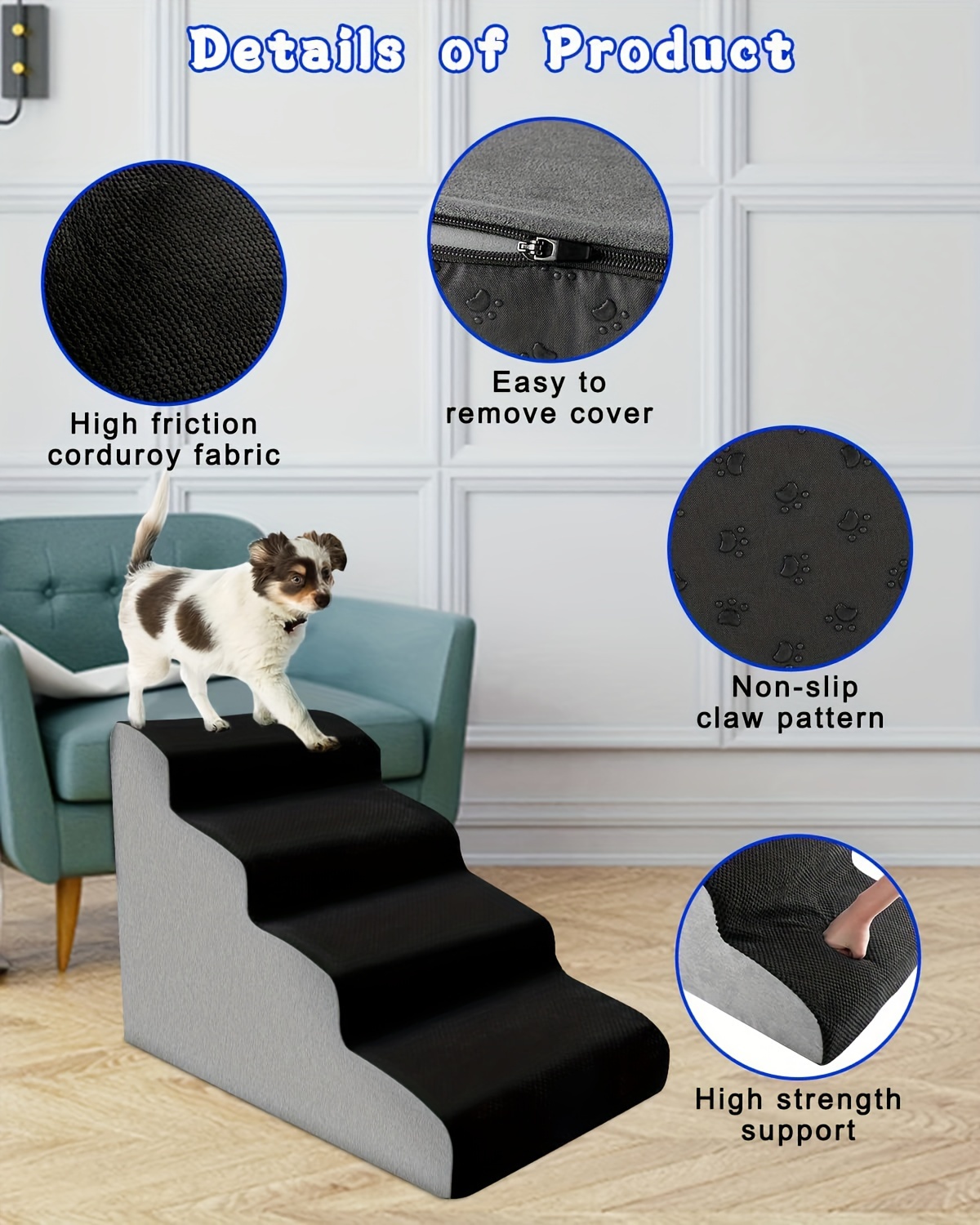 Black dog outlet stairs