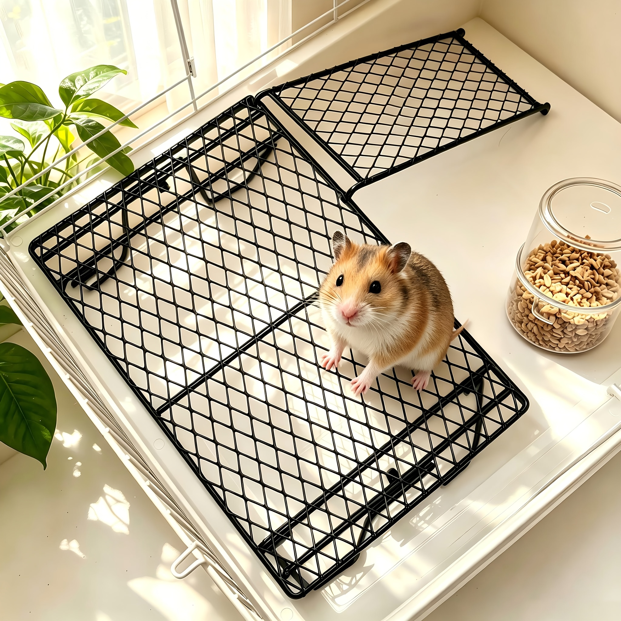 Stainless Steel Hamster Rest Platform with Ladder