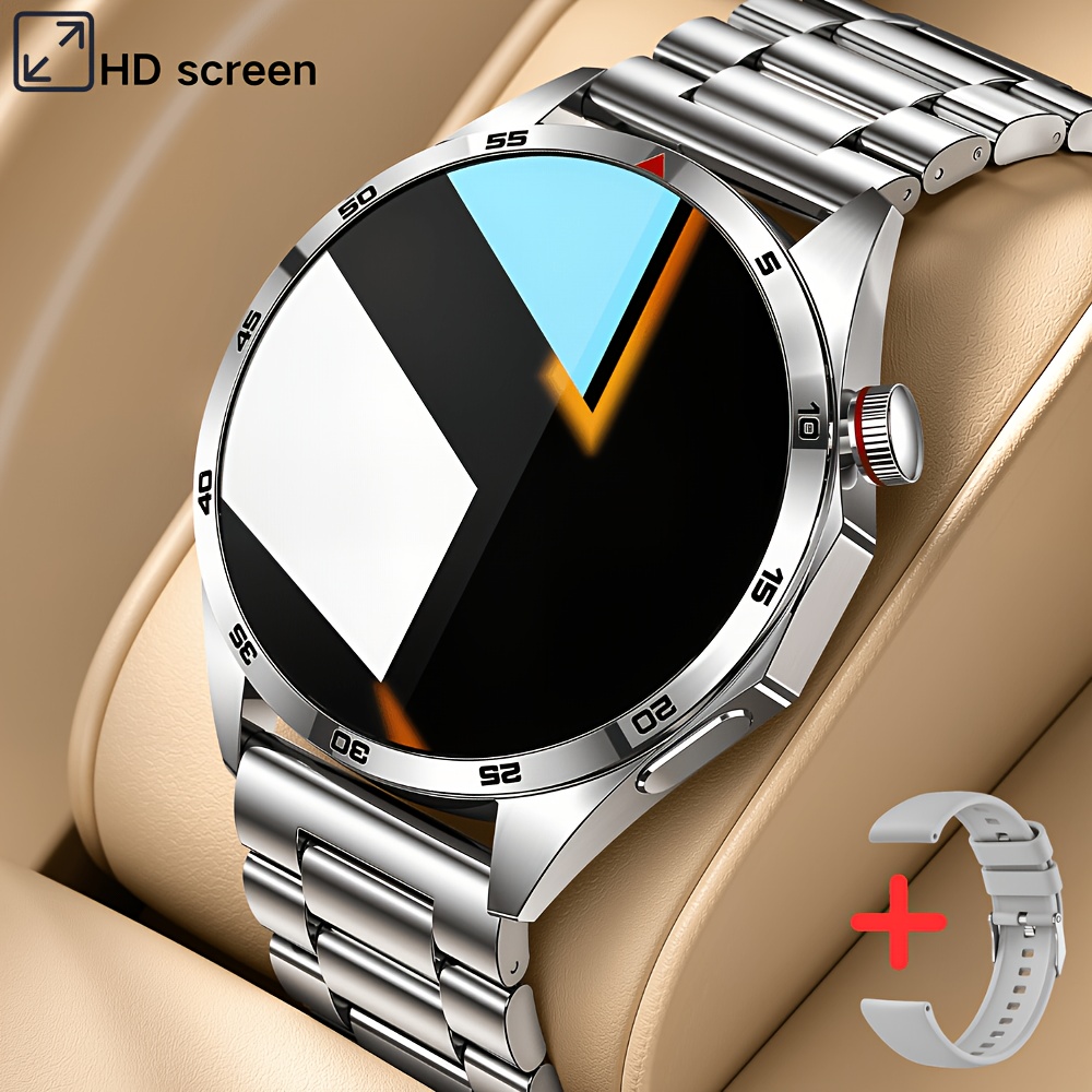Image of Erun Smartwatch Compatible For , Large Hd Touchscreen Smartwatch With Fitness , Step Counter, Sedentary Alerts, Music & Phone Calls/suitable For Adults, Alarm Clock, For And Devices