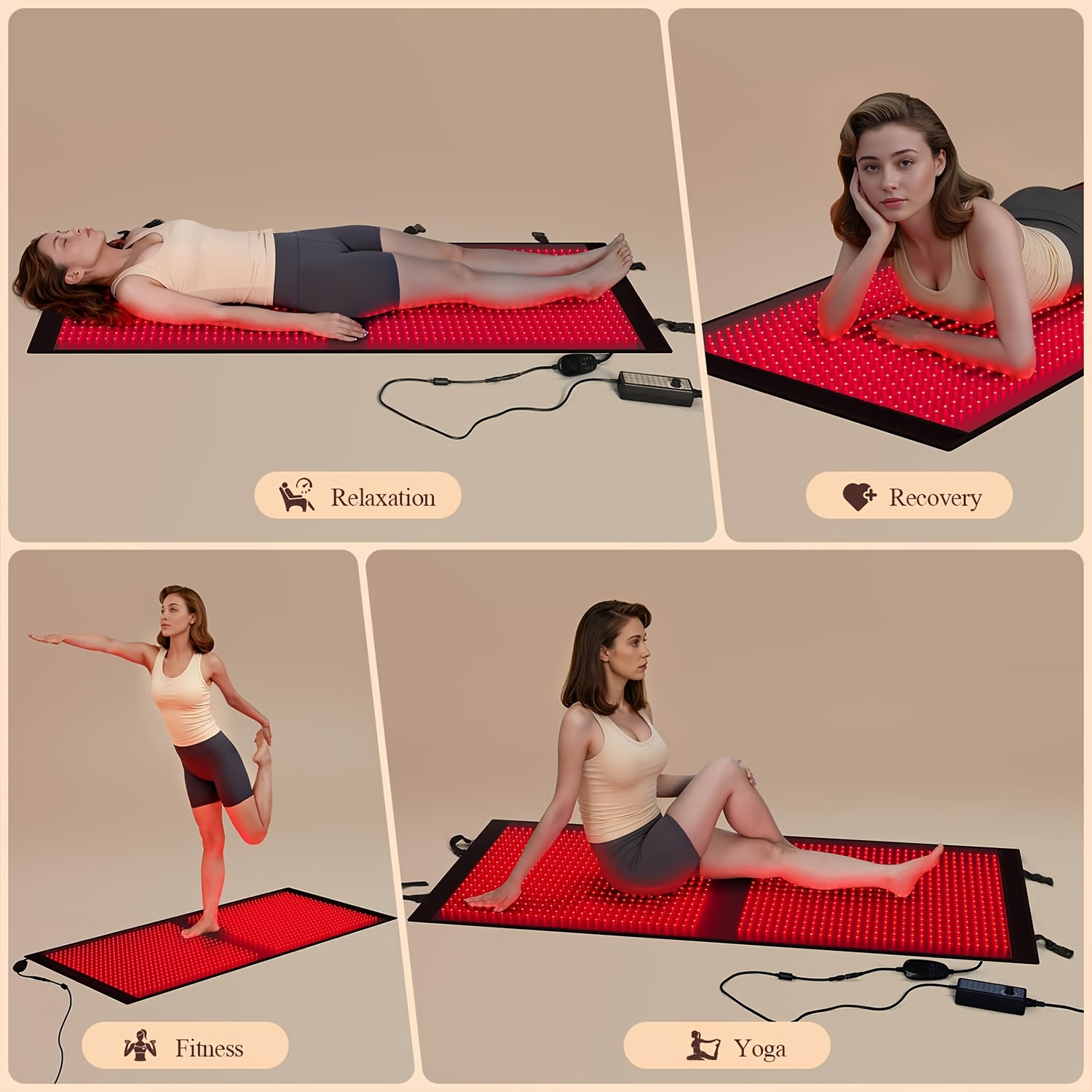 red light blanket for legs all in one pain relief   for full feet legs knee with 660nm 850nm infrared light at home 1140pcs leds Product details 2
