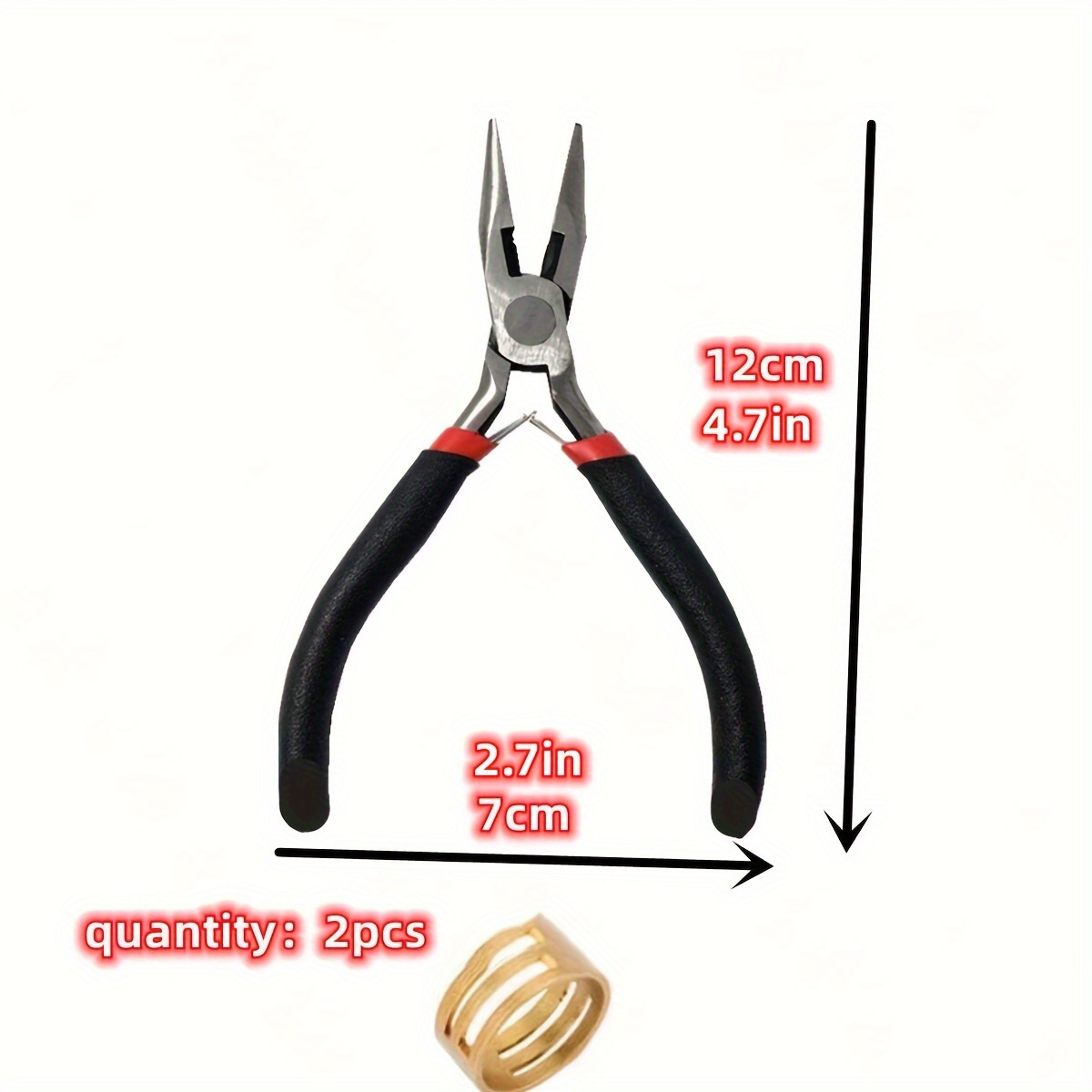 TEMU 2pcs/1pc Diy Handmade Pliers/ Opener, Suitable For Making And Repairing Bracelets, Necklaces, Earrings, And Jewelry Accessories