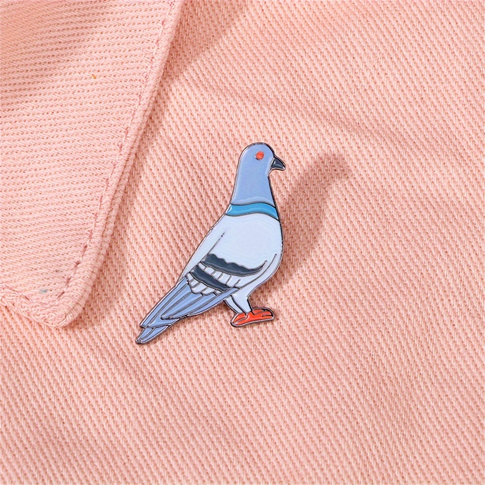 

Adorable Metal Pin For Men, Cartoon Animal Peace Dove Badge For Clothes Hat Backpack