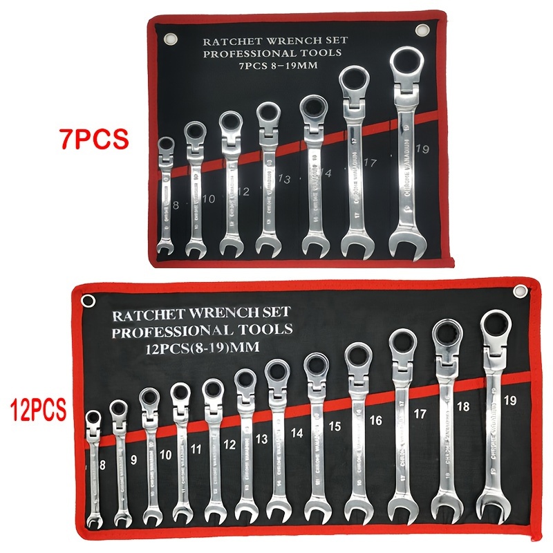 

Ratcheting Wrench Set,combination Ended Kits, Tools Socket Key Ratchet Wrench Set