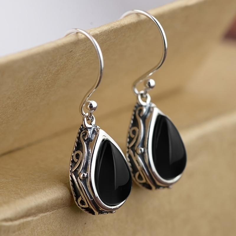 E-shop Vintage-Mode-Ohrringe, grüne synthetische Zirkonia-Tropfenohrringe für Damen, Hochzeit, Braut, Hochzeitsohrringe, Schmuck