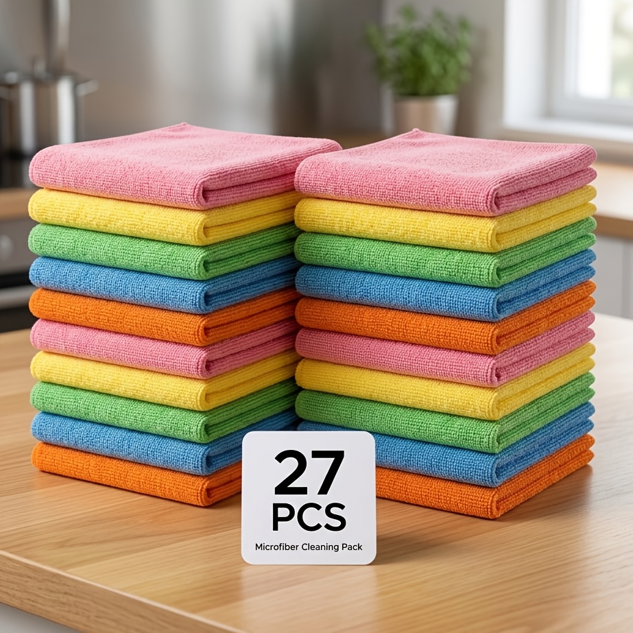 27pcs Multi-Functional Quick-Drying Cleaning Towel Set