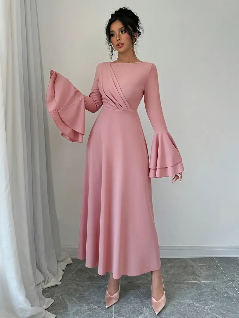purple prom dresses with sleeves Light Purple Tulle Flower Long Prom Party Dress, Lovely A-Line Short S