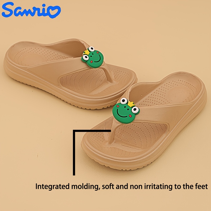     womens summer flip flops 4cm thick eva soft lightweight sandals with arch support non slip eva sole cartoon design for outdoor casual wear comfortable footwear   flipflops durable footwear Product details 7