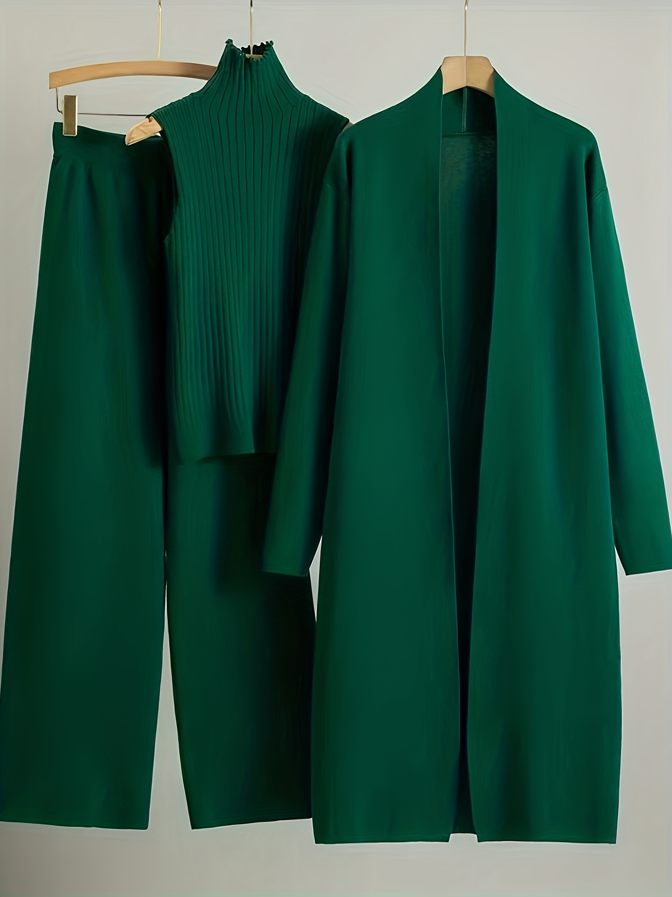 High Elasticity Women's Loose Suit with Long Wide-Legged Pants