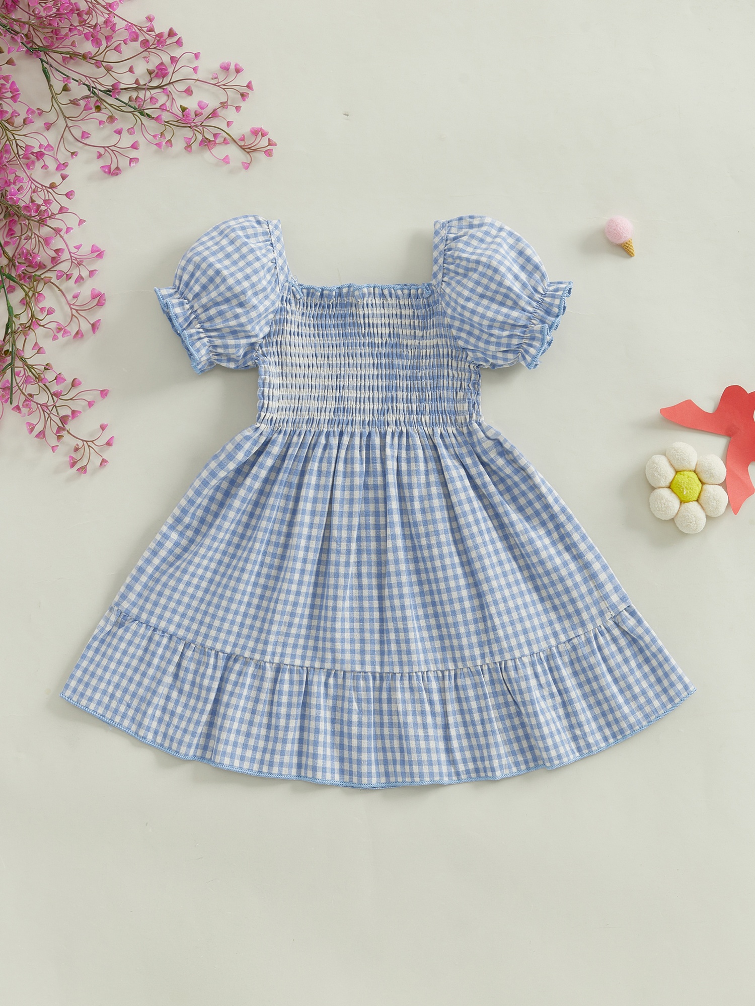 white christmas dresses Vivienne Striped Embroidered Baby Dress & Bloomer Set (Organic Cotton), Vintage Berry Stripe / 3T main image 1