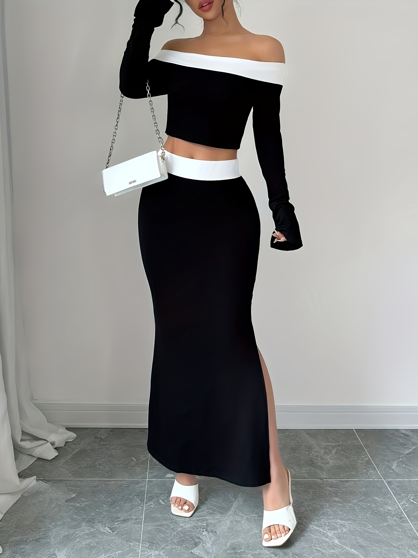 conjunto piezas blusa hombros descubiertos Temu Guatemala