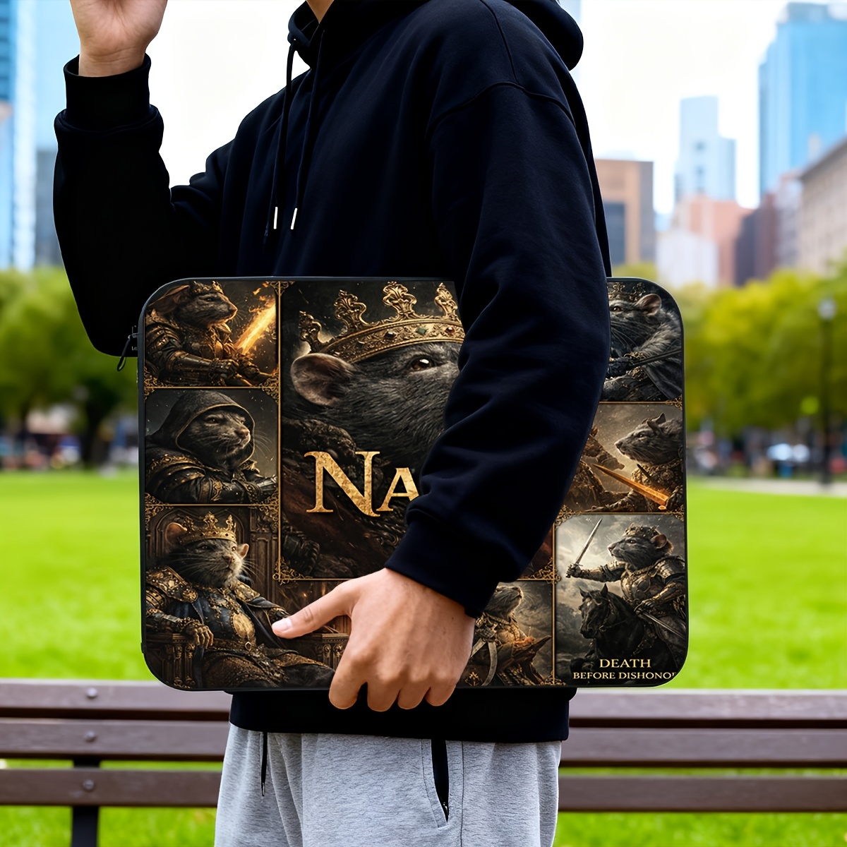 Custom Rat King Warrior Laptop Sleeve Case for 25.4-43.18cm Laptops